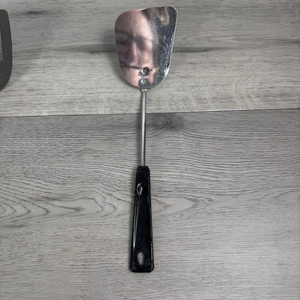 AMES Stainless Steel 10 in Turner Spatula Black Handle Kitchen Utensil Tool USA